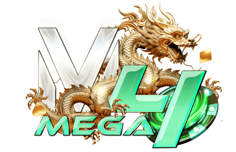 M4MEGA โลโก้สล็อตเว็บเขียว